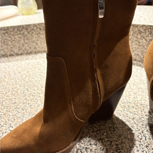 Nine West Suede Western block bootie heel - Picture 5 of 8